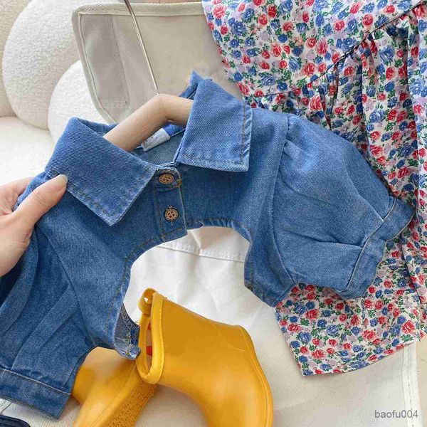 

clothing sets summer children girls clothing sets shawl suspender skirt toddler baby clothes suit girls fashion kids outfit r230823, White