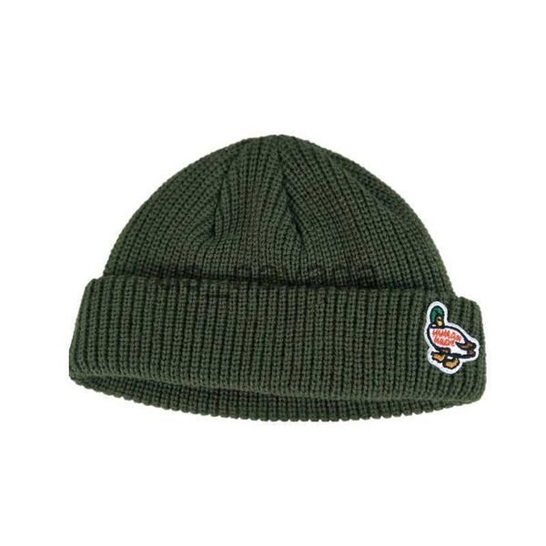 

beanie/skull caps knitted hat melon skin hat short cold hat duck polar bear little pig embroidered pullover winter hat j230823, Blue;gray