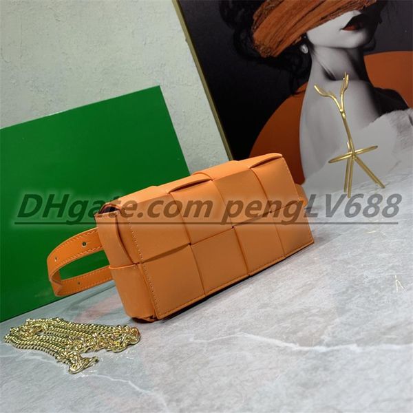 

hand knitting leather shoulder bags padded cassette cross body purses waist bags totes luxury multi color selection wo219u