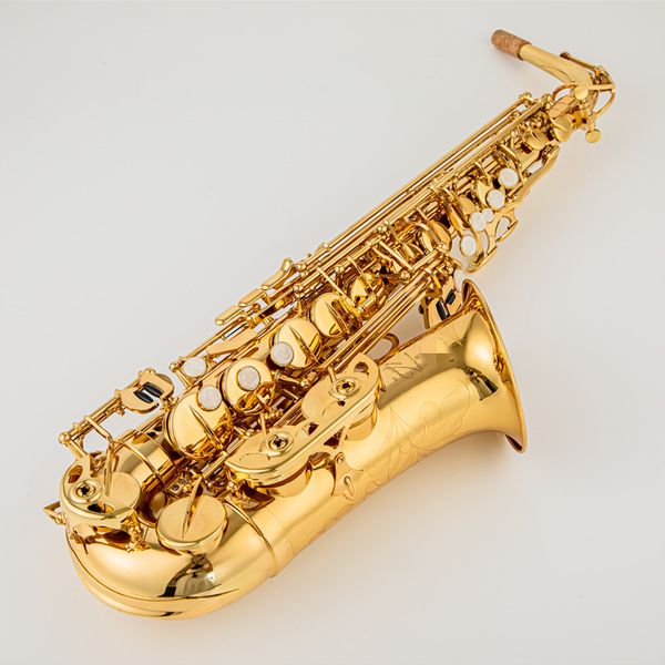 

alto saxophone reference sas-54 antique copper plated e-flat professional musical instrument with mouthpiece reed neck ship