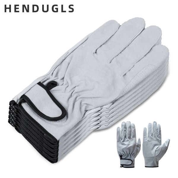 

five fingers gloves hendugls 5pcs brand wear resistant work gloves ultrathin microfiber leather safety glove wholesale 320 230822, Blue;gray