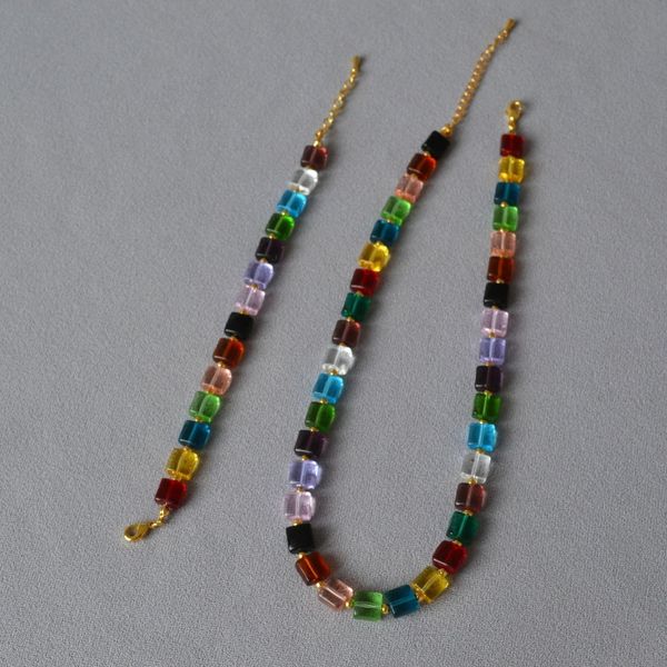 

2023 fashion jewelry beaded chains bead necklaces bracelets, Silver