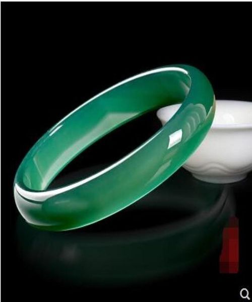 

jadeite ice type yang green jade medullary bracelet green agate jade bracelet8321887, Black