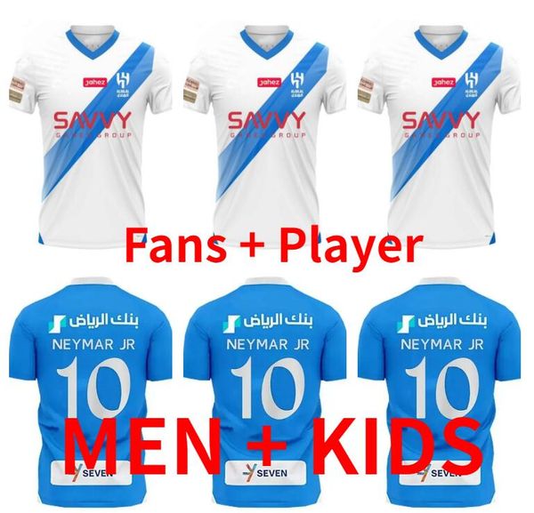

neymar jr 2023 2024 al hilal saudi soccer jerseys malcom neves sergej vietto koulibaly lghalo kanno home away 23 24 football shirt jersey me, Black;yellow