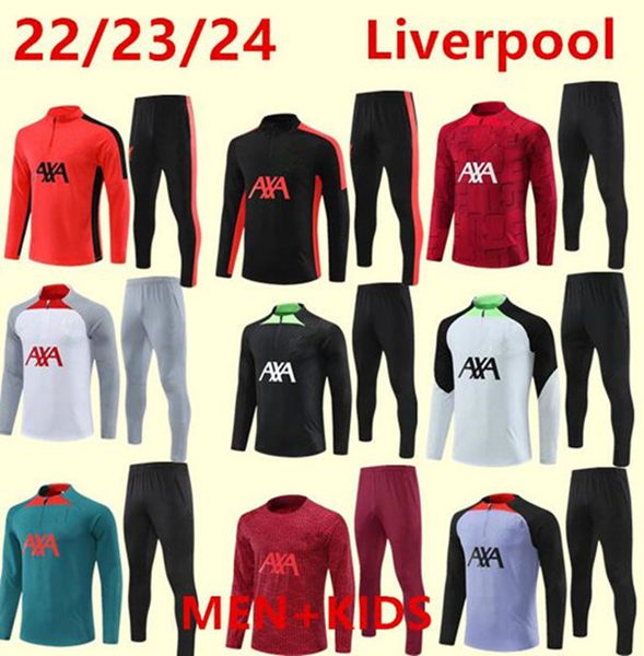 

2023 2024 men soccer tracksuit 22 23 24 soccer jersey kids football training suit tracksuits survetement foot chandal jogging kits sets asaa, Black