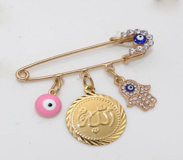 

muslim allah brooch turkish evil eye baby pin0123456771848577401511, Gray