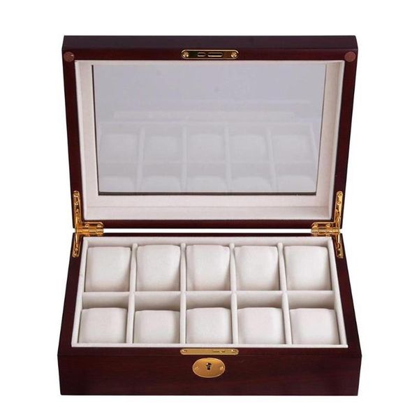 

watch boxes & cases case fashion display portable wood lightweight luxury jewelry storage anti scratch gifts organizer protective 247v, Black;blue