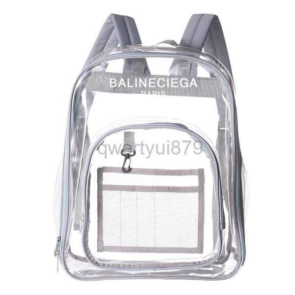 

2023 sell backpack designer bag transparent backpack printable waterproof serviceable bag creative travel clear backpack jelly bagqwertyui87