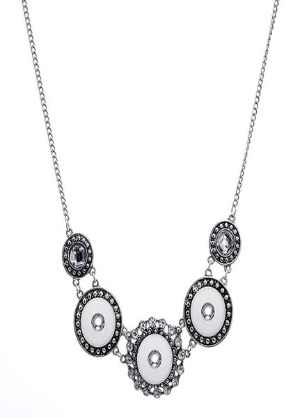 

new noosa snap button women necklaces 18mm ginger snaps pendant interchangeable charms for female diy fashion jewelry accessories3735031, Silver