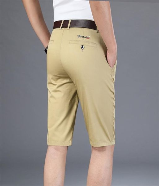 

6 colors khaki gray mens shorts casual classic fit comfy golf short summer men039s smart knee length 2107161178552, White;black