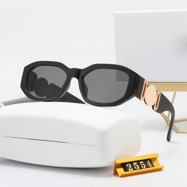 

women designer sunglasses 2022 fashion classic eyeglasses goggle outdoor beach luxury sun glasses for man woman mix color optional228z, White;black
