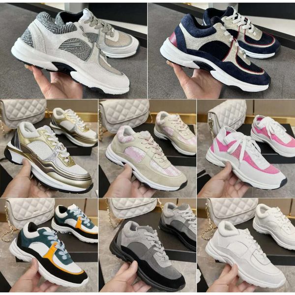 

designer calfskin shoes reflective sneakers vintage suede leather trainers fashion stylist shoes leisure shoe platform lace-up print25