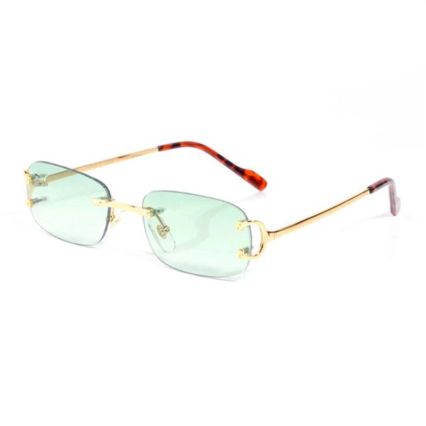 

luxury designer sunglasses women brand new polarized sunglass rimless man fashion polygon trendy accessory carti eyewear unique su282u, White;black
