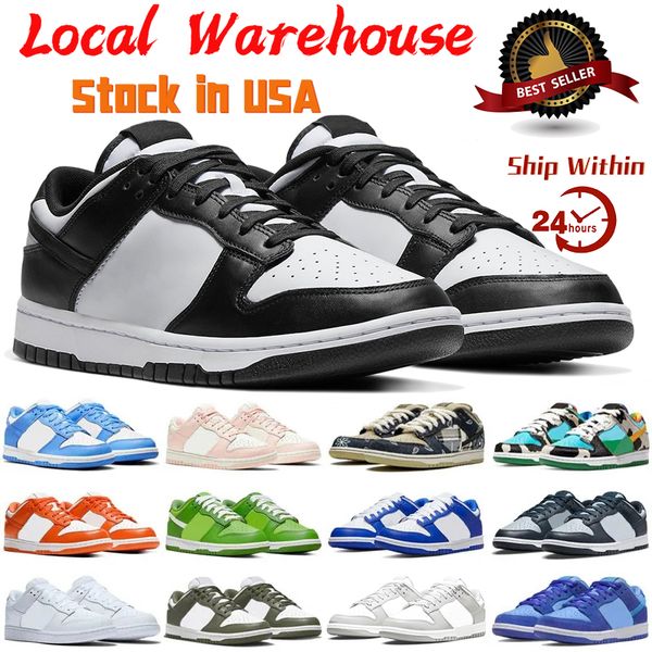 

for us shoes stocking designer men women local warehouse casual sneakers panda black white summit white wolf grey fog triple pink sports men