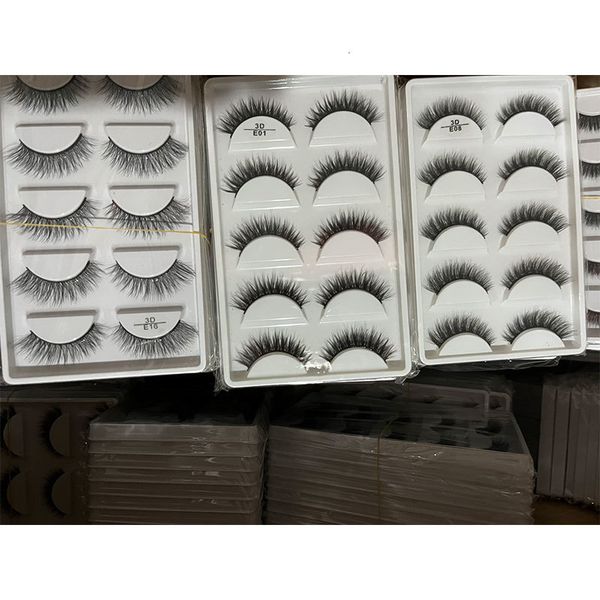 

false eyelashes wholesale lashes 510203050 boxes 5 pairs natural 3d mink makeup fake eye faux cils make up beauty 230822