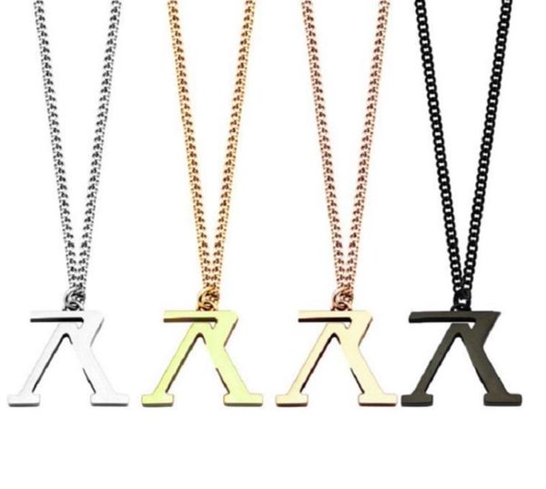 

mens designer necklace womens titanium steel gold necklace vletter pendant sweater chain2582794, Silver