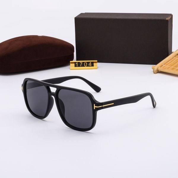 

sunglasses for men and women summer style 1704s anti-ultraviolet retro plate square full frame fashion random box, White;black