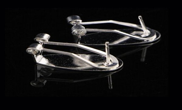 

whole20 pieceslot silver fingernail earring posts0123452291019, Blue;slivery