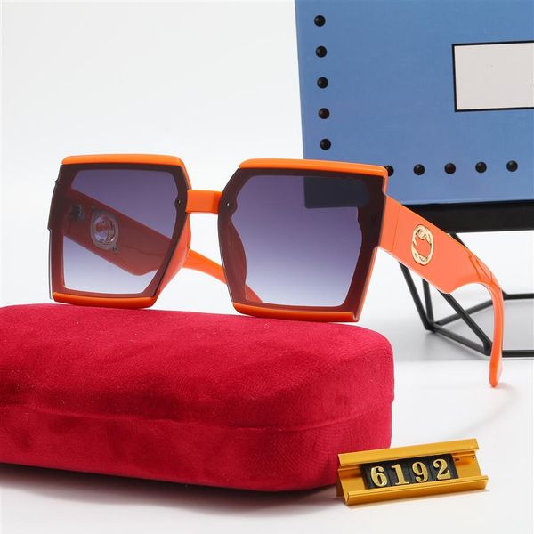 

designer sunglasses for woman fashion glasses rectangle full frame letter design for man women 7 option with box 8813105, White;black
