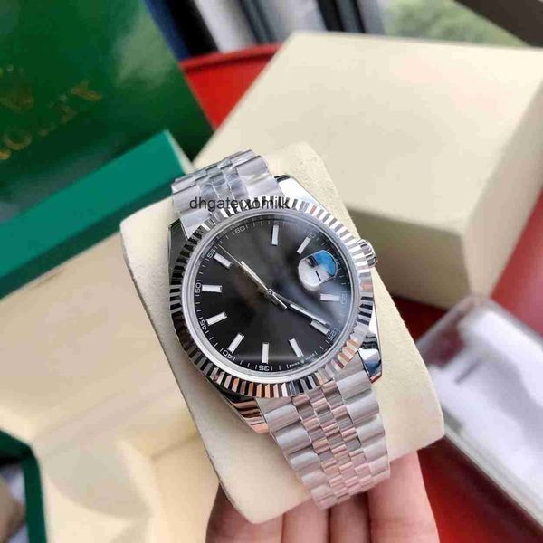 

with original box high-quality luxury white watch 41mm president datejust 116334 sapphire glass asia 2813 movement mechanical automatic mens, Slivery;golden