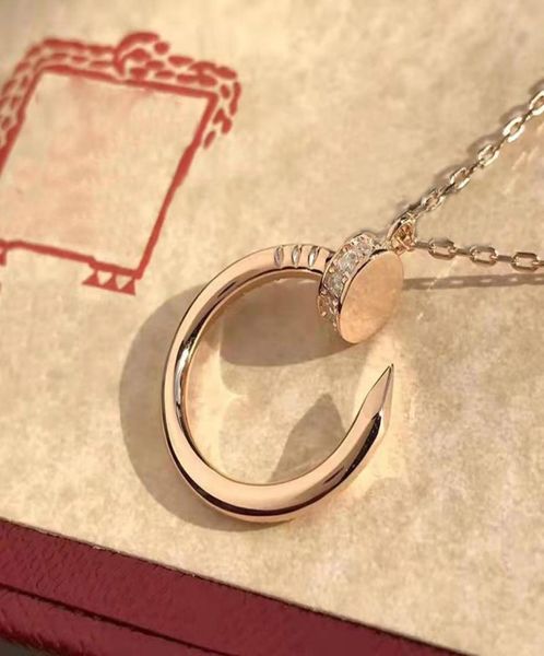 

designer pendant necklaces jewelry for women fashion trendy geometric nail alloy necklace valentine039s day gifts luxury classi8503785, Silver