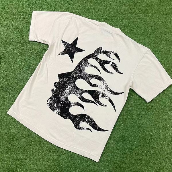 

men's tshirts 2023 hellstar cotton round neck short sleeve tee hip hop streetwear men women hellstar t shirt 230822, White;black
