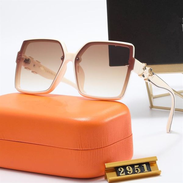 

luxury designer sunglasses fashion classic men women polarized eyewear uv400 big square frame sun glasses with box284f, White;black