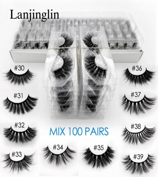 

whole 3d mink false eyelashes 20304050100 pairs fluffy wispy fake lashes natural long makeup lash extension in bulk cx20087684806