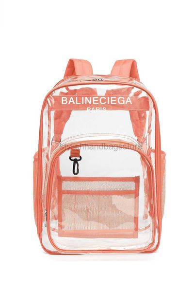 

2023 sell backpack style transparent backpack printable waterproof bag creative travel clear jelly bag designer bagstylishhandbagsstore27
