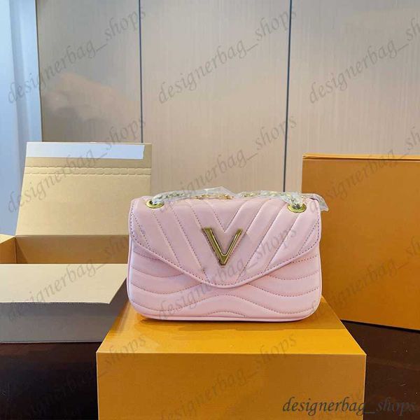 

crossbody luxury designer chain bag handbag shoulder leather bag genuine hundred v logo purse pink women's wallet fashion satchels 2308
