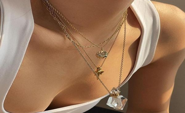 

peri039sbox natural crystal dutel perfume bottle necklaces lapis lazuli energy for women bohemia vintage jewelry 2021 pendant5377881, Silver