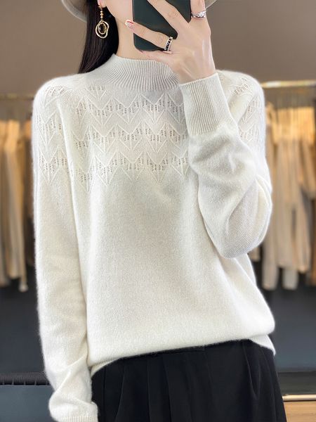

womens sweaters women autumn winter turtleneck wool sweater vintage solid basic knitted casual slim pullover korean simple chic jumpers 230, White;black
