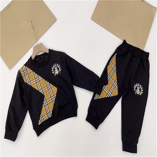 

designer children's sportswear two-piece boys girls letter print youth brand letters casual sports style clothing children's fashi, White