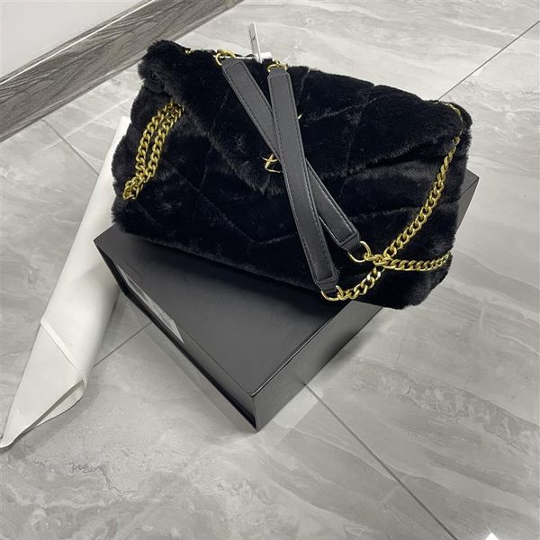

designer shoulder bag luxury womens crossbody bags stylish loulou cloud underarm bags winter puffer handbag gold hardware chain en274q