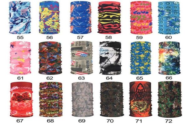

2448cm multifunctional seamless magic scarf 200 style variety warm haoween cosplay bicycle cs ski headwear half face bandana pa1679097, Blue;black
