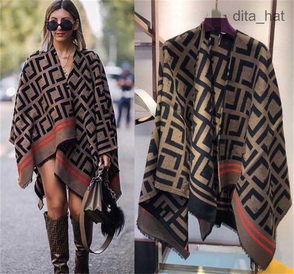

european and american new high-end open-cut women autumn/winter scarf cape scarfs shawls, Blue;gray
