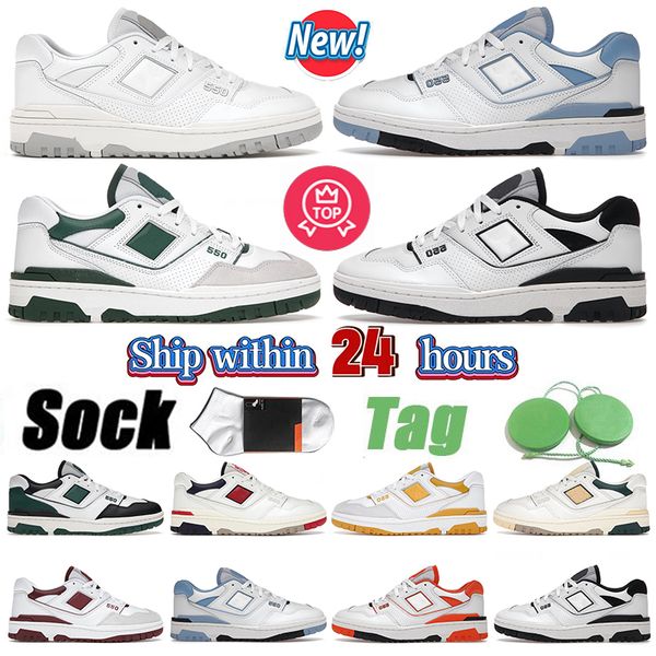 

trainer new b550 550 casual shoes mens women unc white university blue white green sea salt varsity gold dore white grey shadow bb550 design