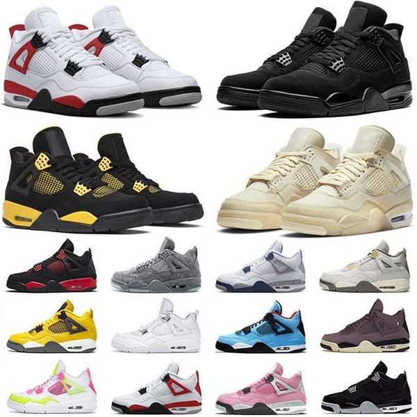 

jumpman 4 mens basketball shoes j4 seafoam military black cat 4s retro red thunder cement canvas a ma maniere sail men womens trainers