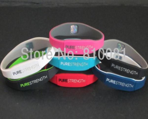 

mix 7 colors 3 sizes silicone endevr pure strength balance bracelets lifestrength fresh new silicone bands wristband 10pcs97586589107453, Golden;silver