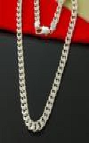 

factory direct whole retail 925 sterling silver 10m striped sideways necklace fashion men jewelry silver chain necklace for me3359336