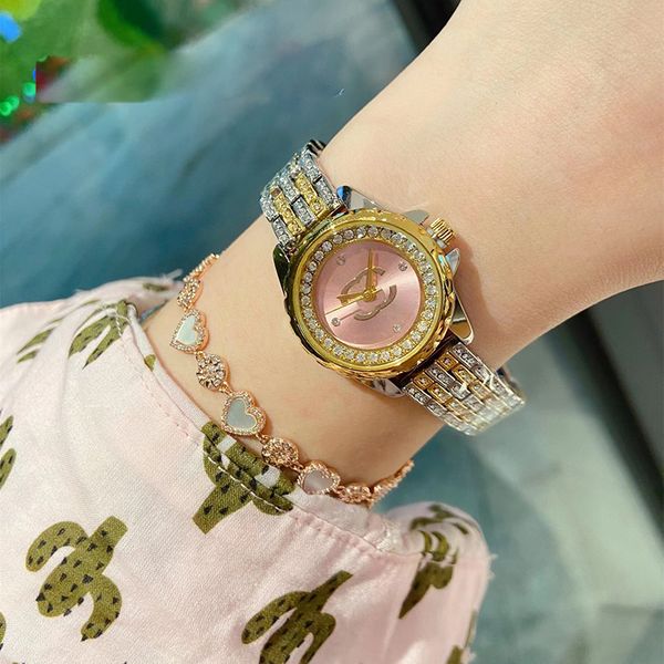 

aaa designer women's watch quartz movement alloy casel case with diamond small red book 1, Slivery;brown