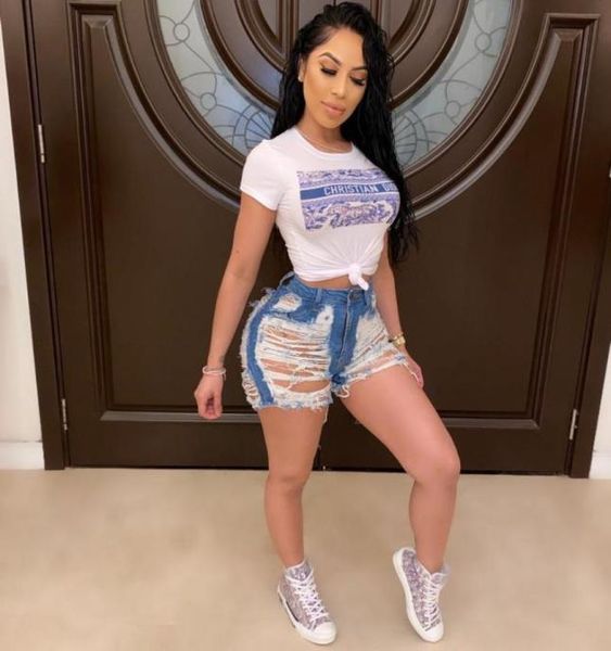 

womens distressed jeans short women denim ripped pant jeans casual fashion style holes short pants4952939, Blue