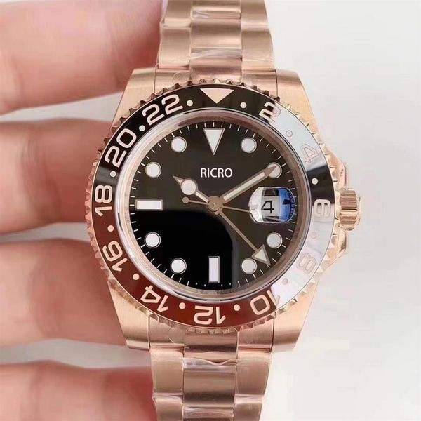 

ew factory fashion boutique watch automatic machine cal 3186 movement size 40 mm 904 l stainless steel sapphire glass279m, Slivery;brown