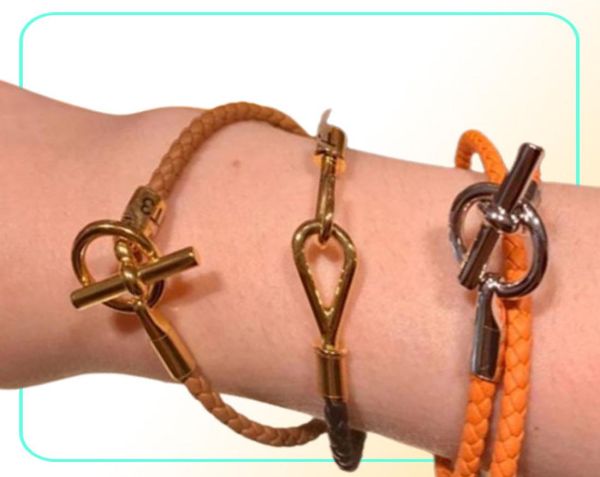 

men women bracelets love chains mens glenan double tour screw womens luxurys designers h bracelet jewelry fashion creative jewelry8948360, Golden;silver