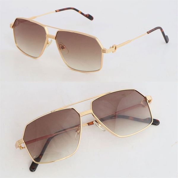 

latest fashion metal large square styles sunglasses womens male and female sun glasses luxury protection eyeglasses fashion design1631, White;black