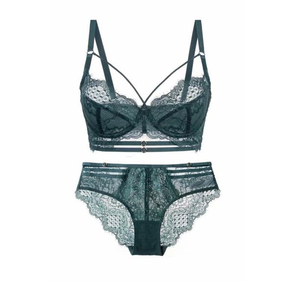 

termezy classic bandage green bra set lingerie push up brassiere lace underwear set bandage panties for women underwear c12127100039, Black;white