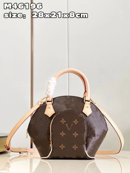 

High-end top original single M46196 clam small handbag men's shoulder bag diagonal luxury brand fashion designer bag large-capacity original configuration portable, Khaki
