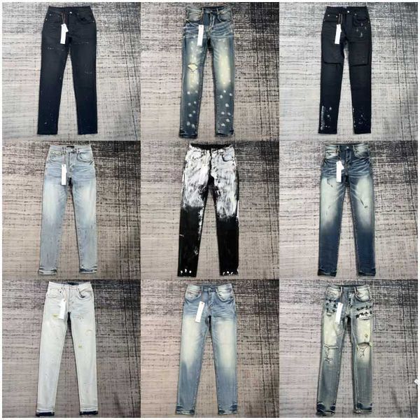 

ksubi designer jeans purple jean mens rise elastic mens clothing tight skinny denim tears jeans designer fashion 63, Blue