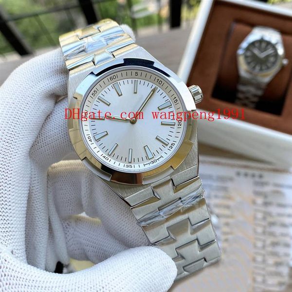 

11 colour men watches 41mm 5500v110a-b481 4500v 110a-b126 blue dial mechanical transparent automatic mens watch wristwatches251y, Slivery;brown