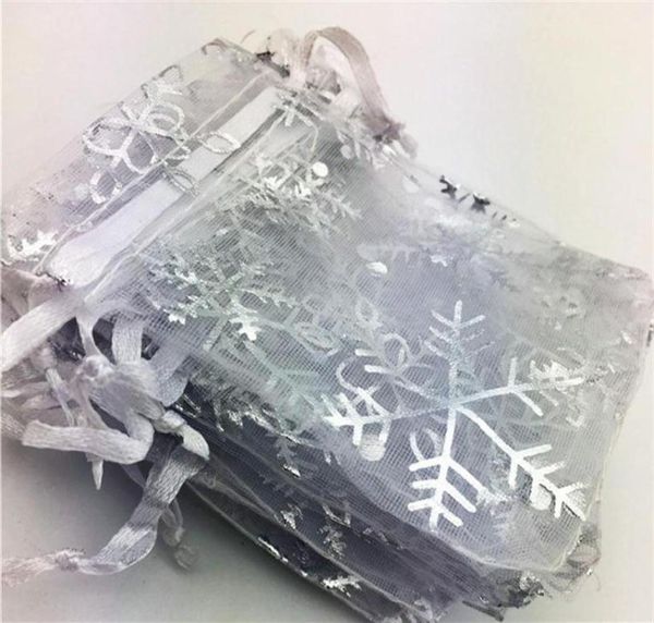 

100 pcs lot white snowflake fashion organza jewelry gift pouch bags 4 sizes drawstring bag organza gift candy bags diy gift bags325694532, Pink;blue